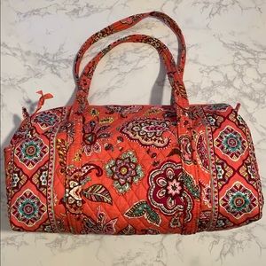 Vera Bradley Call Me Coral Iconic Small Duffel